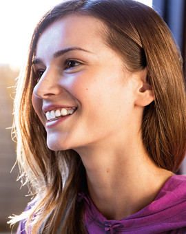 Young woman with a dazzling smile