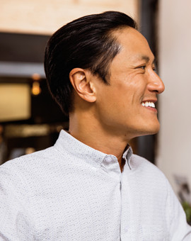 Man showing his beautiful smile